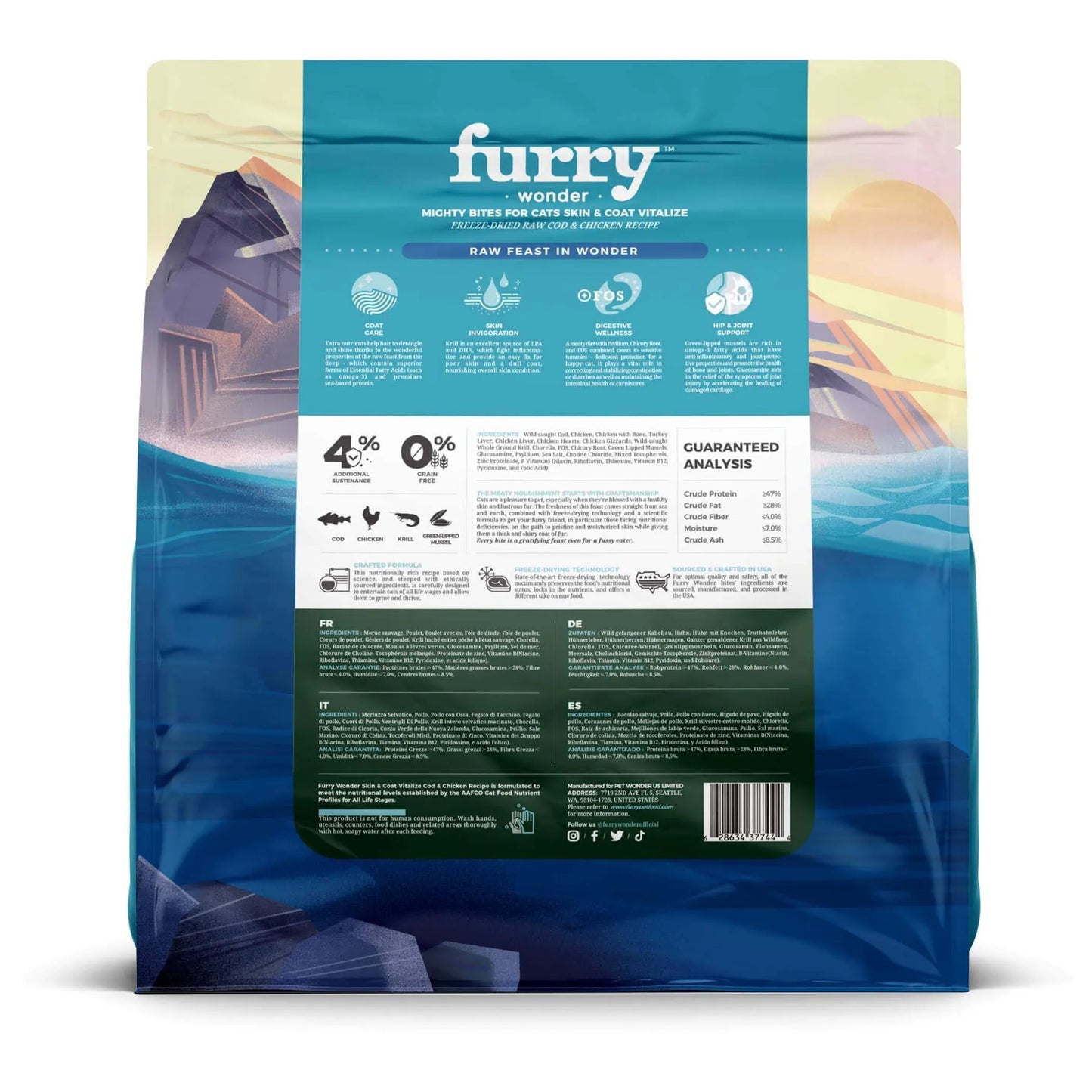 Skin&Coat Vitalize Freeze-Dried Raw Cod&Chicken Recipe for Cats